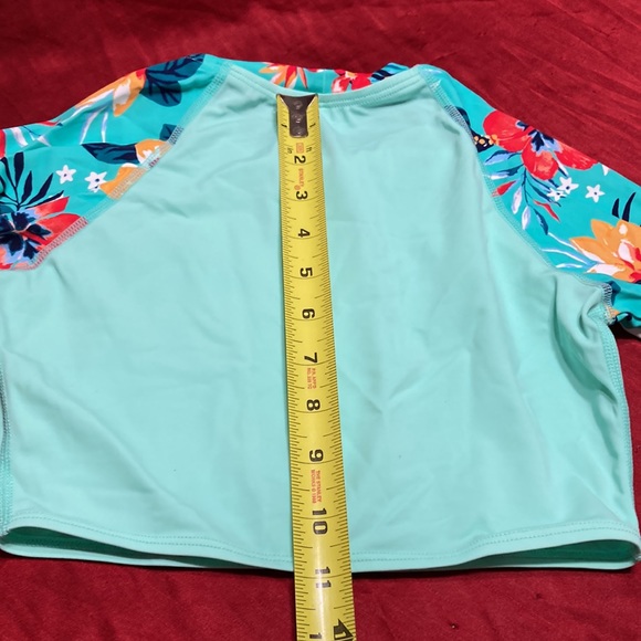 Kanu Surf Girls' Long Sleeve Rashguard UPF 50+ Two Piece Swim Set 10 - Picture 7 of 8